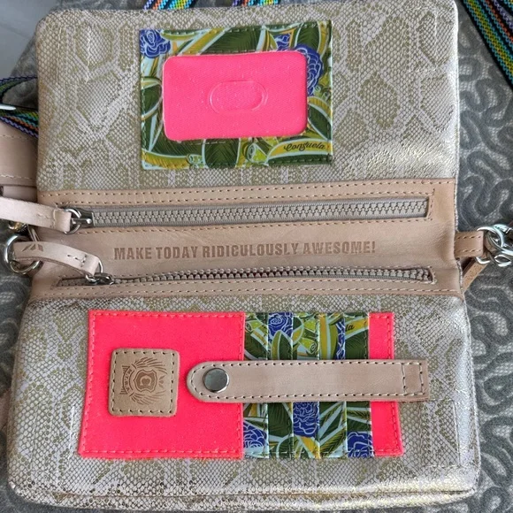 Consuela Beige and Multicolor Crossbody Bag - Picture 3 of 4